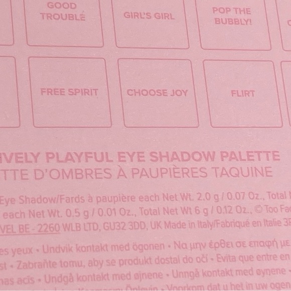 🍾❤️Host Pick❤️TOO FACED “Positively Playful Eye Shadow Palette” - Picture 12 of 13